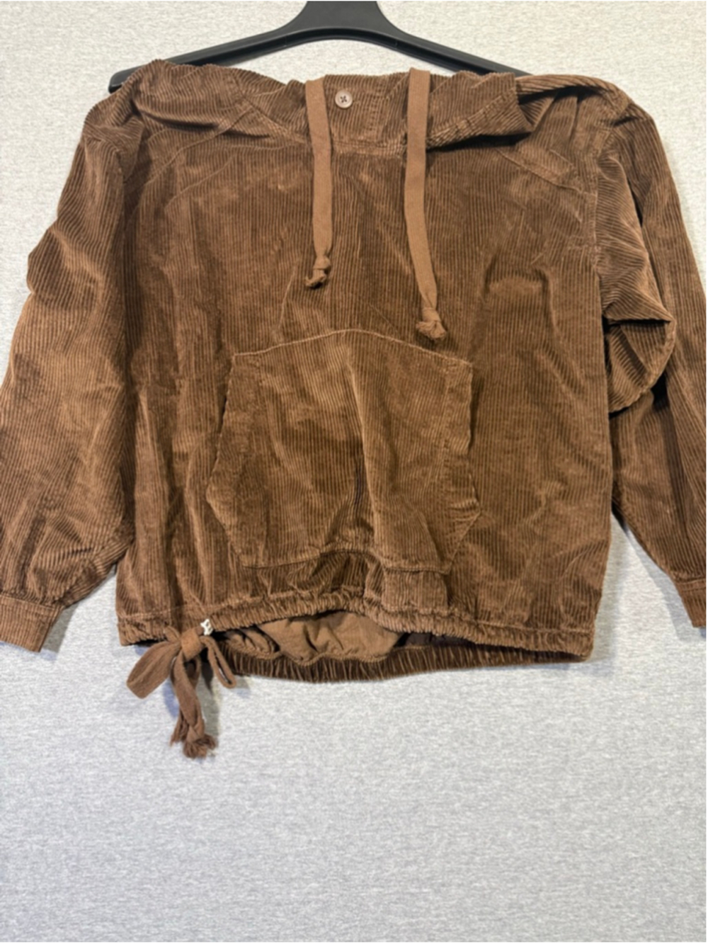 Women's American Eagle Brown Corduroy Hoodie L